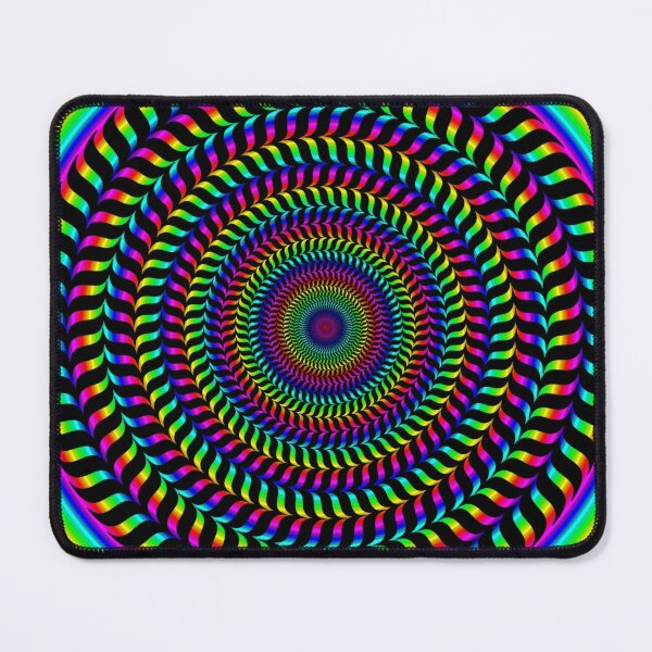 Psychedelic Hypnotic Visual Illusion Mouse Pad