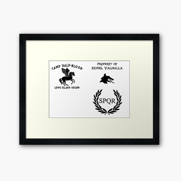 Rick Riordan Logo's Framed Art Print