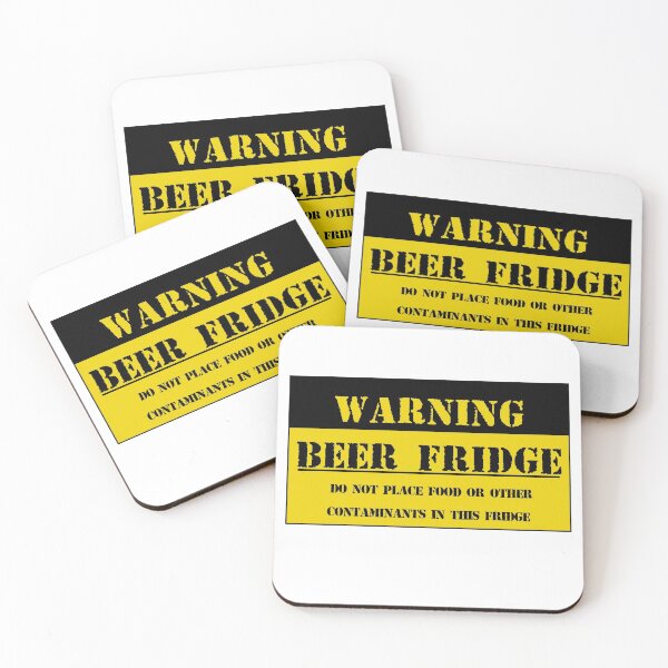 Item preview, Warning Beer Fridge Magnet. Do not Place Food or Other Contaminants in This Fridge designed and sold by Orgoss.