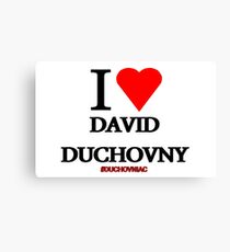 I Love David Duchovny Canvas Print