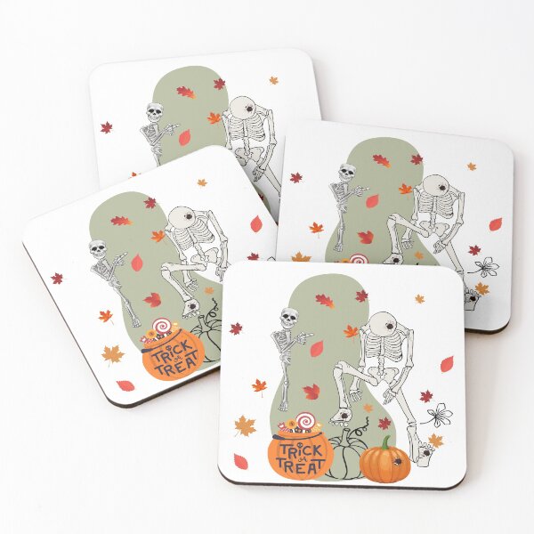 Item preview, Skeleton Trick Or Treating Pattern For Halloween Fans - Cute Halloween designed and sold by Vero De.