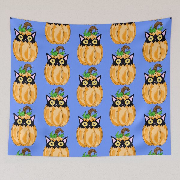 Item preview, Big Eye Cat In Pumpkin  designed and sold by missmann.