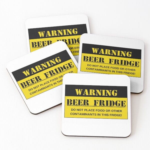 Item preview, Copy of Warning Beer Fridge Magnet. Do not Place Food or Other Contaminants in This Fridge designed and sold by Orgoss.