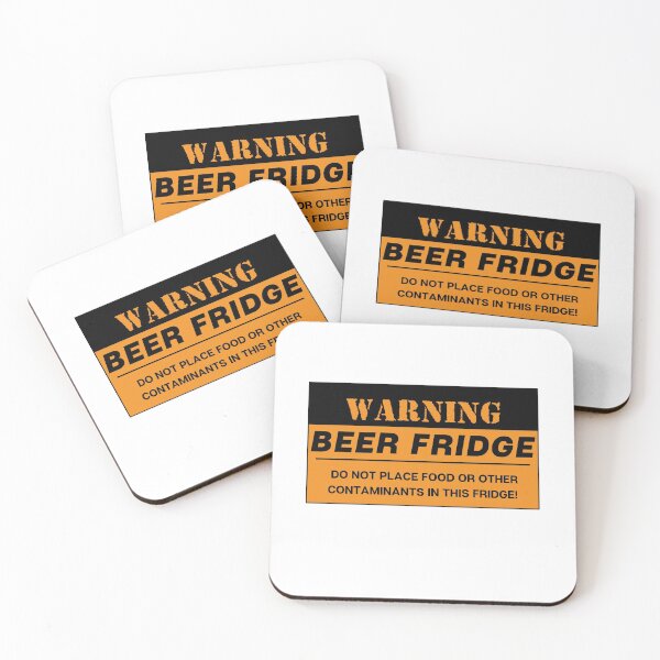 Item preview, Warning Beer Fridge Magnet. Do not Place Food or Other Contaminants in This Fridge designed and sold by Orgoss.