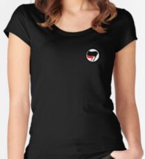 antifa logo Women's Fitted Scoop T-Shirt