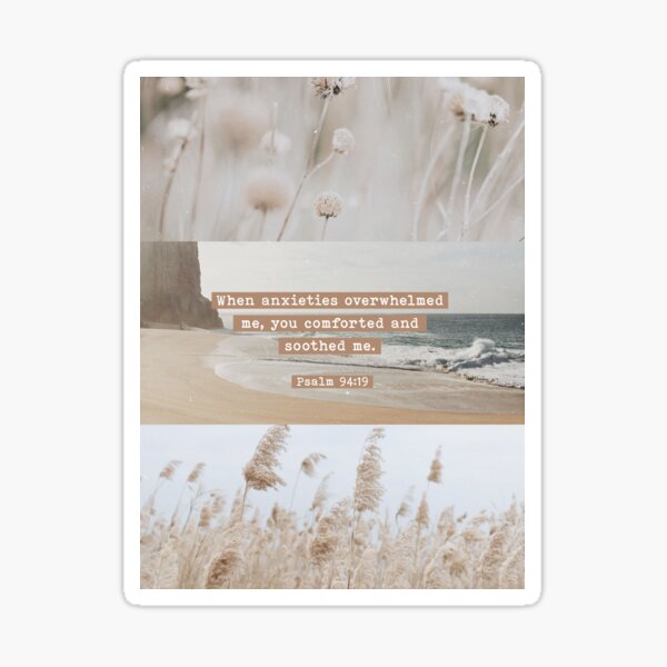 Item preview, Psalm 94:19 designed and sold by Paper Bee Gift Shop.