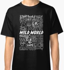 WILD WORLD - SONG TITLES (DARK) Classic T-Shirt