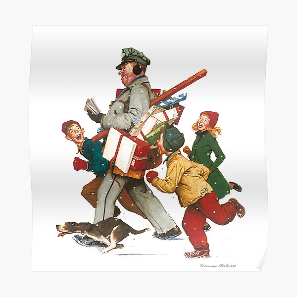 Norman Rockwell Noël Poster