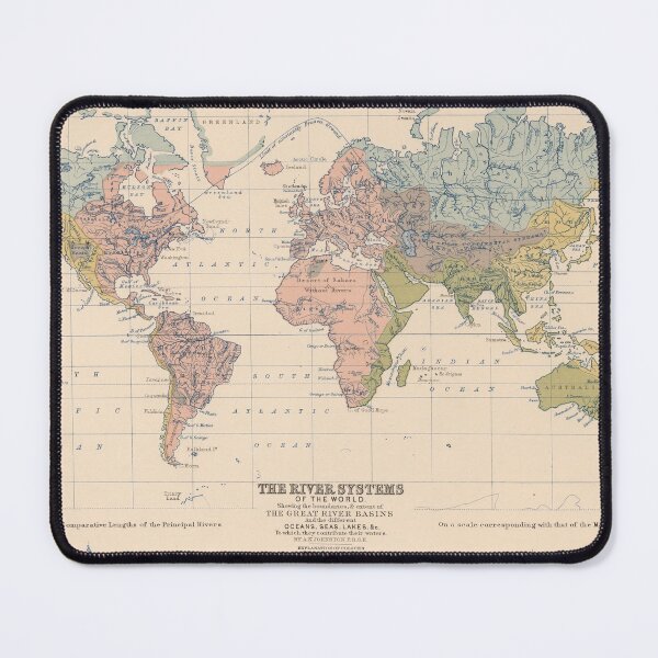 Item preview, River Systems of the World in 1852 by Alexander Keith Johnston designed and sold by ganje.