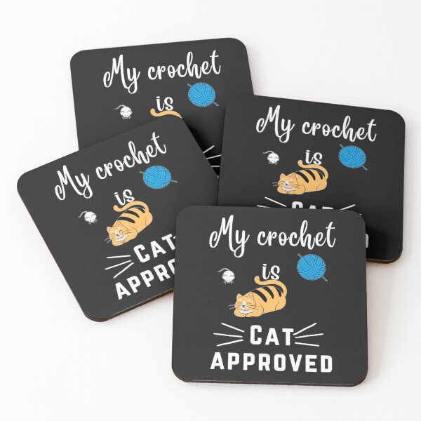Item preview, My Crochet is CAT Approved fun gift for crochet artist designed and sold by rhodabear.