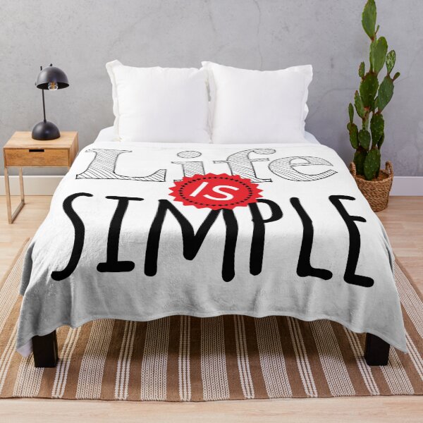 Item preview, life is simple quotes designed and sold by s-arta.