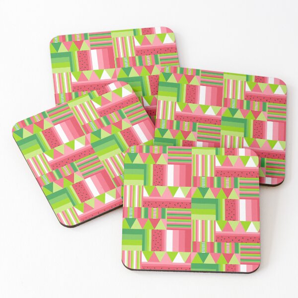 Item preview, Watermelon inspired medley of patterns designed and sold by suzzincolour.