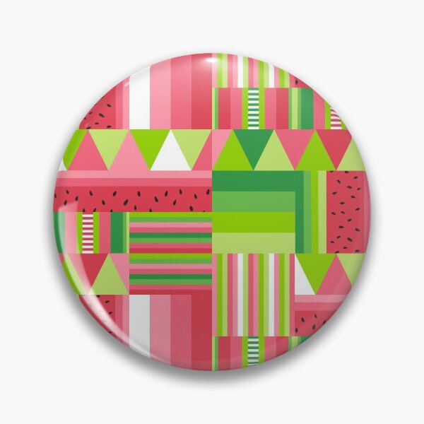 Item preview, Watermelon inspired medley of patterns designed and sold by suzzincolour.