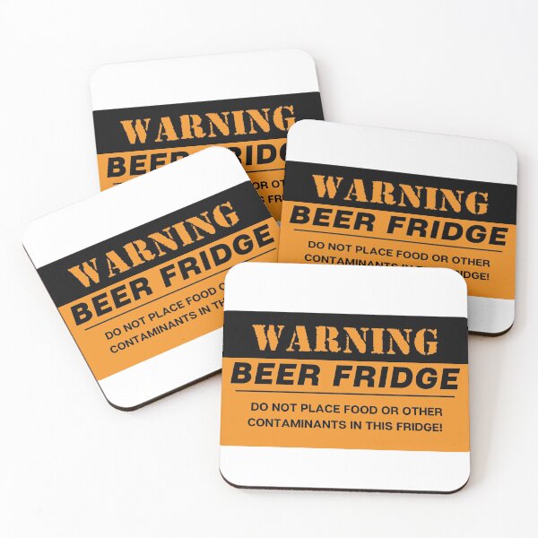 Item preview,  Warning Beer Fridge Magnet. Do not Place Food or Other Contaminants in This Fridge designed and sold by Orgoss.