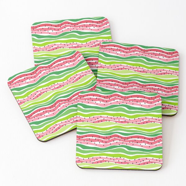 Item preview, Watermelon inspired abstract squiggles with seeds designed and sold by suzzincolour.