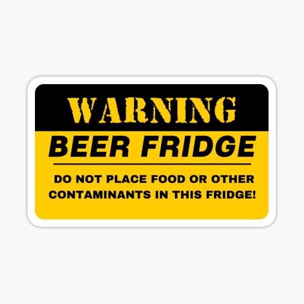 Parts & Accessories FUNNY WARNING MAN CAVE BEER FRIDGE LAGER DRAFT CAN