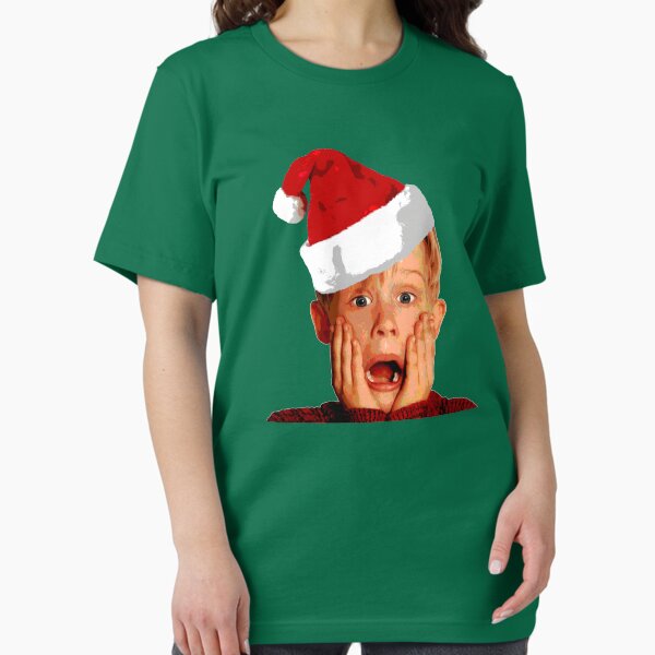 Item preview, Home Alone Santa Hat T-Shirt: Macaulay Culkin Christmas Holiday designed and sold by Essetino.