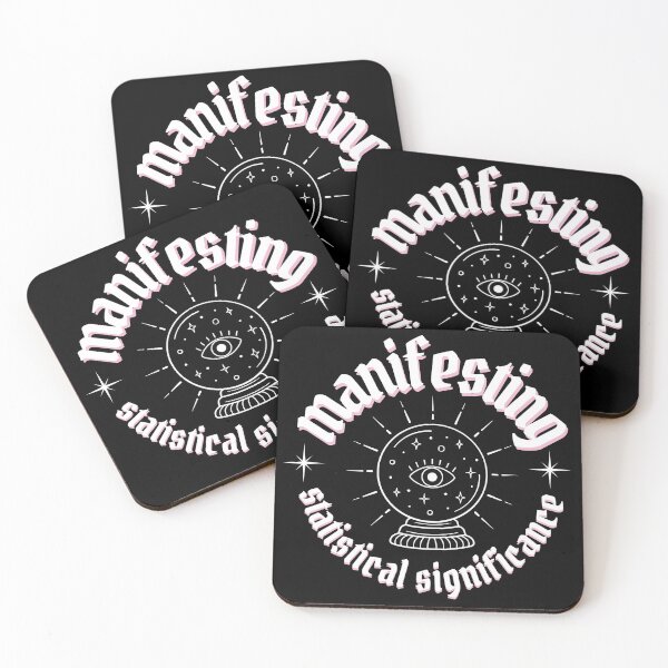 Item preview, manifesting statistical significance white letters designed and sold by deargradstudent.