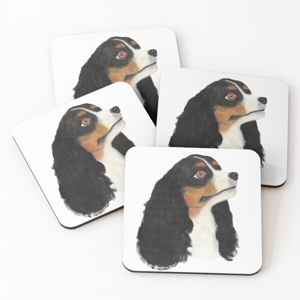 Artikelvorschau, König Charles Cavalier Spaniel - Netter Hund - Ölgemälde entworfen und verkauft von Art by Kathleen Stuart.