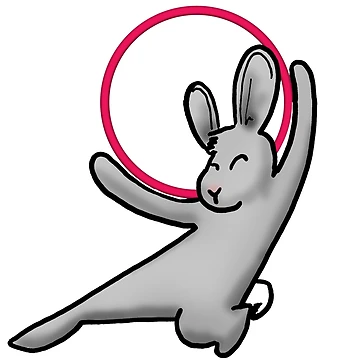 Artwork thumbnail, Hooping Rabbit by JennHandmade