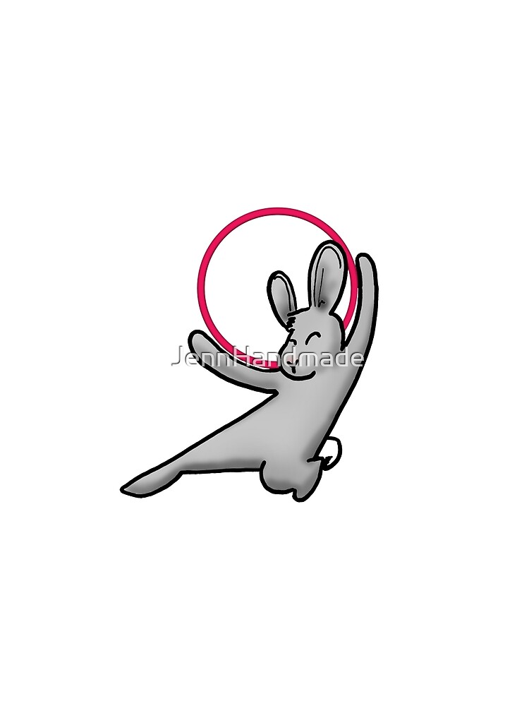 Thumbnail 3 of 3, Scarf, Hooping Rabbit designed and sold by JennHandmade.