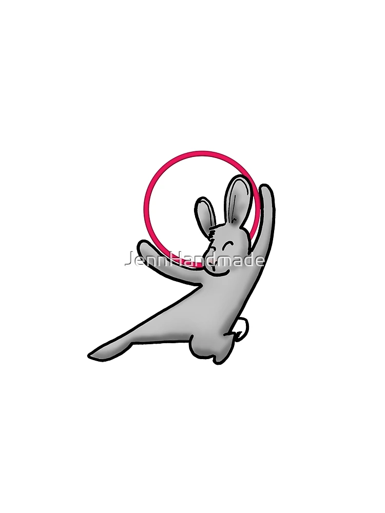 Thumbnail 3 of 3, Scarf, Hooping Rabbit designed and sold by JennHandmade.