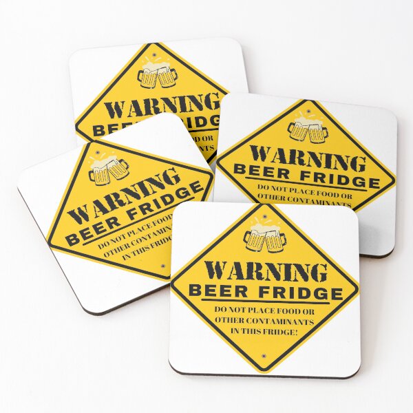 Item preview, Warning Beer Fridge Magnet. Do not Place Food or Other Contaminants in This Fridge designed and sold by Orgoss.