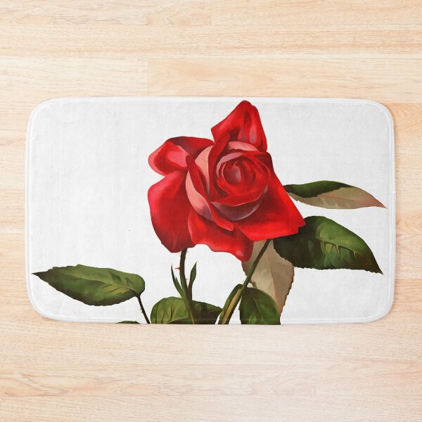 Item preview, Artistic Single Stem Red Rose Isolated On White designed and sold by taiche.