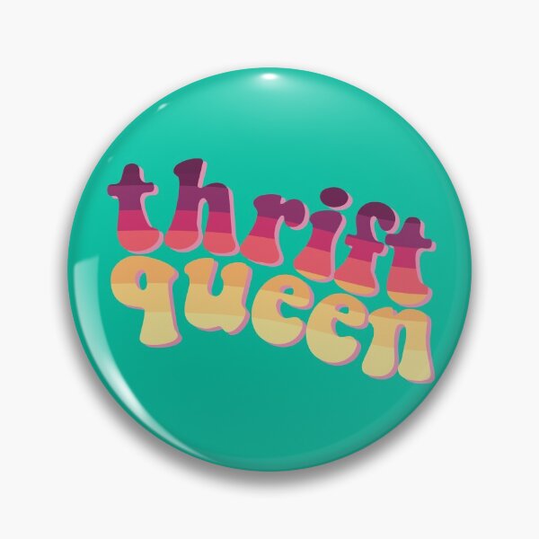 Item preview, Thrift Queen Retro Purple Pink Orange Yellow Stripes designed and sold by cashewdays.