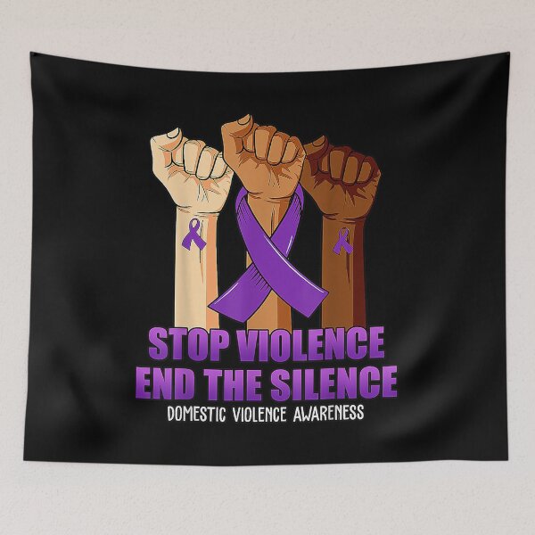 Item preview,  Violence Domestic Awareness Stop End Silence Hand designed and sold by sandyq55.