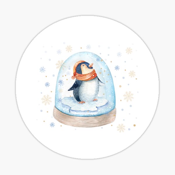 Item preview, Penguin Snow Globe designed and sold by BekkaCampbell.