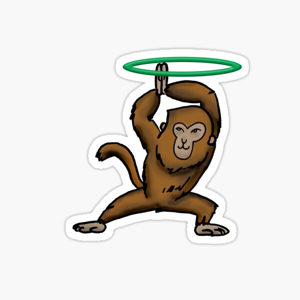 Item preview, Hooping Monkey designed and sold by JennHandmade.