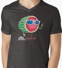 Watermelon Skater Men's V-Neck T-Shirt