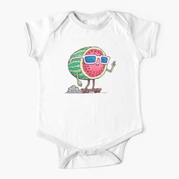 Watermelon Skater Short Sleeve Baby One-Piece