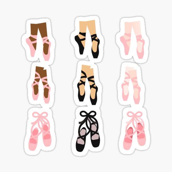 Item preview, Ballet Foot Positions Sticker Pack #2 of 2 Journals Diaries Scrapbooking Sticker Books  designed and sold by Hanlar.