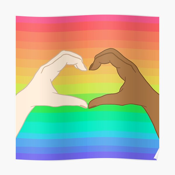 Solidarity Pride Flag Poster By Breakthebinary Redbubble