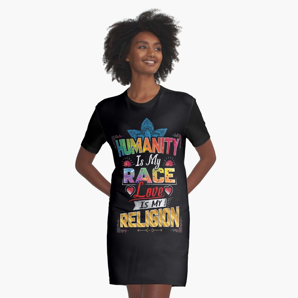 religion shirt dress