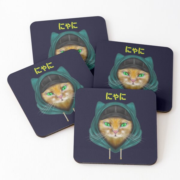 Item preview, Cat Ear Orange  Neko Hip Hop Rap Men Fashion  designed and sold by OloriHeritage.