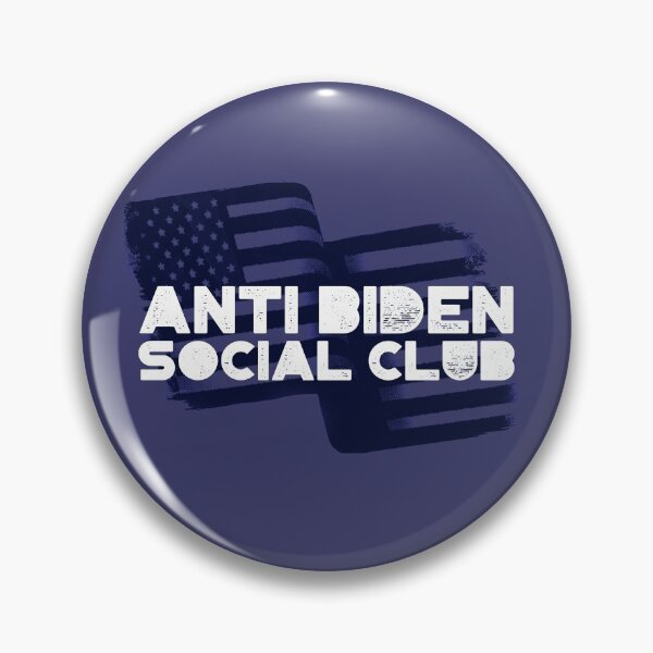 Item preview, Anti Biden Social Club American Flag Blue designed and sold by notasimp.