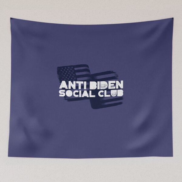 Item preview, Anti Biden Social Club American Flag Blue designed and sold by notasimp.