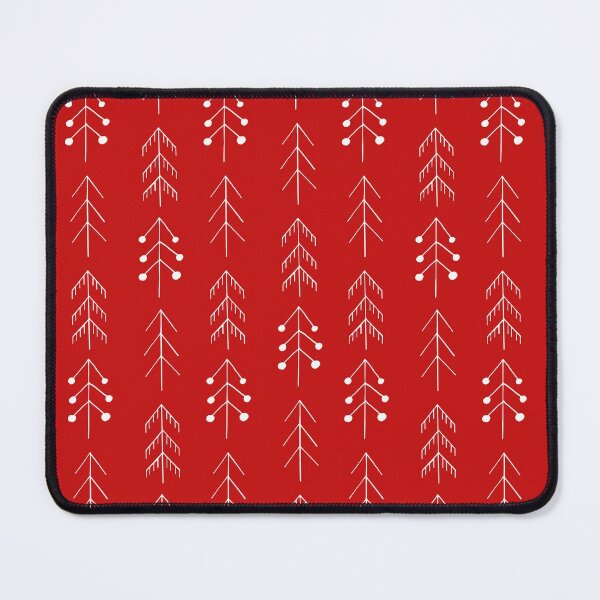 Item preview, christmas tree pattern scandinavian style red designed and sold by gata-iris.