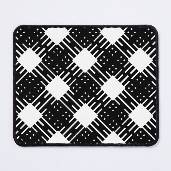 Item preview, Criss Cross Angled Dash Line Pattern 2 in Black on White designed and sold by Neil Feigeles.