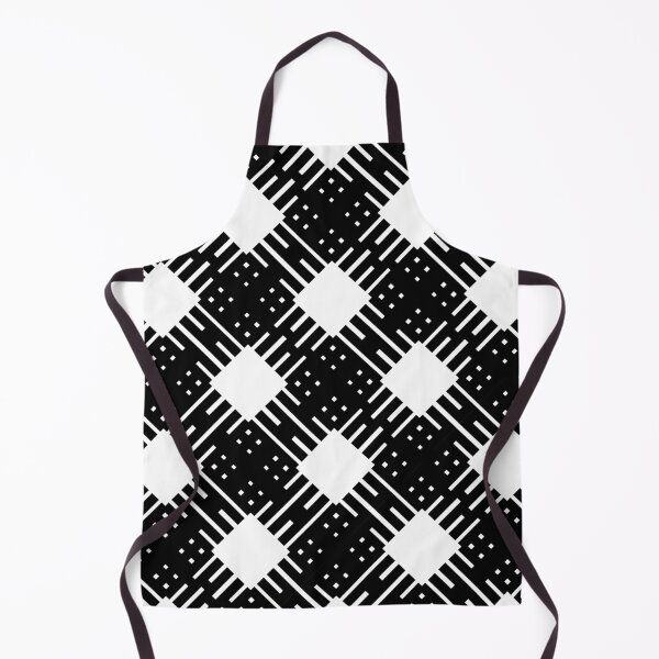 Item preview, Criss Cross Angled Dash Line Pattern 2 in Black on White designed and sold by Neil Feigeles.