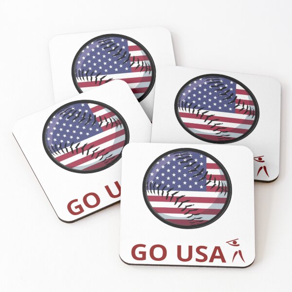 Item preview, BASEBALL - GO USA! - CHEER AND SUPPORT designed and sold by MrCreativeArts.