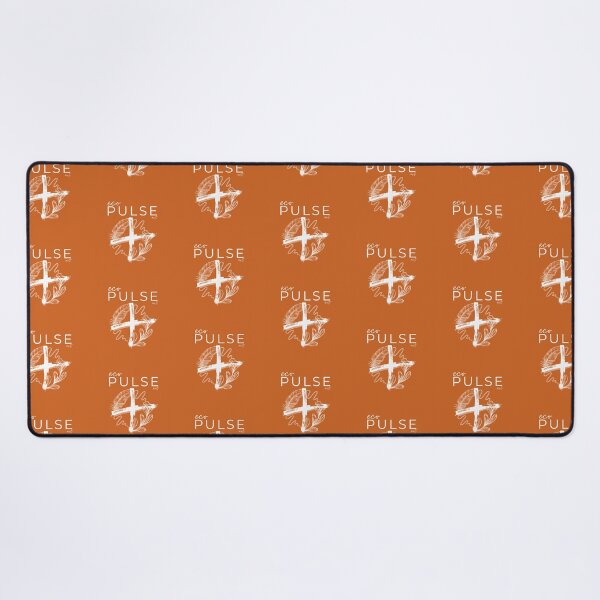 ecoPULSE white logo Desk Mat