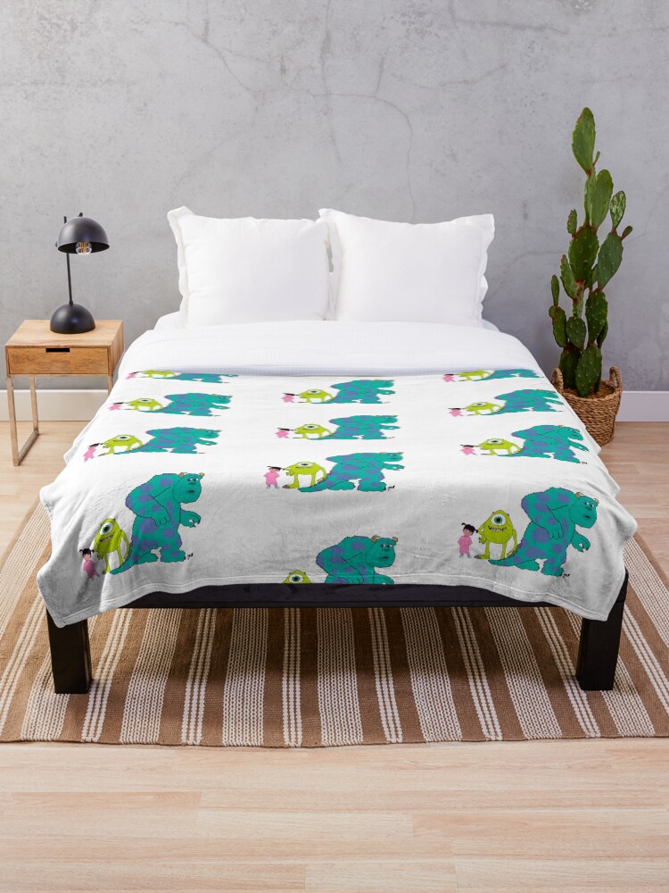 Monsters inc throw discount blanket