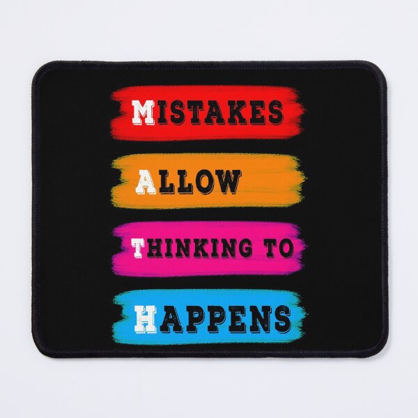 Item preview, Mistakes allow thinking to happen shirt, Math Lover Shirt, Teacher Gift, Mathematics School, Funny , Algebra  designed and sold by Smartshirts1.