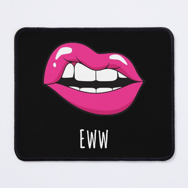Item preview, Pink Lips Sneering and Saying Eww designed and sold by BeesandBoo.