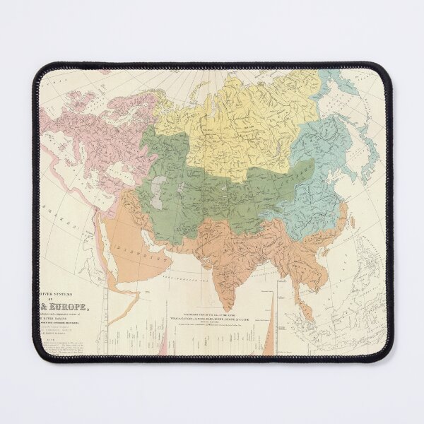 Item preview, Rivers of Asia and Europe in 19th designed and sold by ganje.
