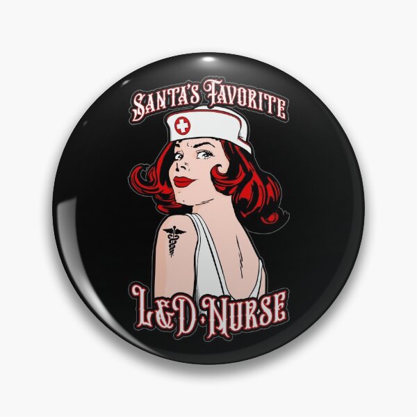Artikelvorschau, Santas Lieblings-L&D-Krankenschwester-Weihnachts-Vintage-Pop-Art-Mädchen entworfen und verkauft von GrandeDuc.